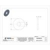 Flat Washer, For Screw Size 3-8" ,Steel Zinc Plated Finish, 100 PK  U38400.037.0003