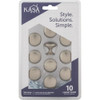 KasaWare 1-3-16 In. Dia. Satin Nickel Cabinet Knob (10-Pack) K778SN-10 242795