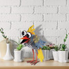 Alpine 11 In. H. Iron Quirky Wide-Eyed Blue Bird Lawn Ornament Pack of 4 JUM450HH 816476