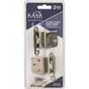 KasaWare 3-8 In. Satin Nickel Self-Closing Inset Hinge (2-Pack) KFHI-A-SN2 233201