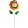 Alpine 42 In. H. Metallic Flower Thermometer Stake LJJ1180 Pack of 12 835504