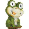 Alpine 7 In. Solar Green Frog Statue with LED Eyes QWR1012AHH Pack of 4 867579