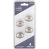 KasaWare 1-1-4 In. Dia. Satin Nickel Cabinet Knob (4-Pack) K460SN-4 228002