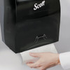 Scott Essential Black Manual Hard Roll Paper Towel Dispenser 46253 622340