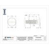 Binding Barrel, #8-32, 1-2 in Brl Lg, 13-64 in Brl Dia, Aluminum Plain, 50 PK  Z4308PAK