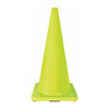 Traffic Cone, PVC, Non-Reflective, 28 in Height, 7 lb, Lime