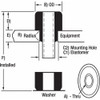 Manufacturer Varies Flr Mnt 2-Pc. Cntr Bnded Vibration Isltr 2NPH1