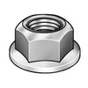 Serrated Lock Nut, 5/16"-24, Steel, Grade A, Zinc Plated, 11/64 in Ht, 100 PK