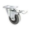 Manufacturer Varies Swivel Plate Caster,Rubbr,3 in.,200 lb,C 1UHX3