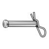Standard Clevis Pin, 1/2 in Dia, 2-17/64 in Usable Lg, Steel, 5 PK