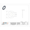 Flat Washer, For Screw Size 1 1-2" ,Steel Zinc Yellow Finish, 5 PK  HS-1500SAEHZYBAGGR