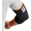 Ergodyne Elbow Sleeve, Neoprene, Spandex, Pull-Over, Black, Size L 650