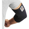 Ergodyne Elbow Sleeve, Neoprene, Spandex, Pull-Over, Black, Size XL 650