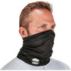 Ergodyne Neck Wrap, Polyester-Spandex, Black, Universal 6487