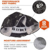 Ergodyne Skull Cap,Black-White,Skulls 6630
