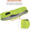Ergodyne Bandana,Lime,Solid 6605