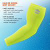 Ergodyne Protective Sleeve,Polyester-Spandex,Lime 6690