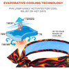 Ergodyne Cooling Tie Bandana, Universal, Flame 6700CT