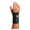 Ergodyne Wrist Support, Elastic, Double Strap, Left, Black, Size XL 4010