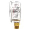 Industrial Pressure Gauge, 0 to 15 psi, 2 in Dial, 1-4 in NPT, Bottom Location  201L-204B