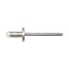 Blind Rivet, Dome Head, 15/64 in Dia., 9/16 in L, Aluminum Body, 15 PK