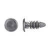 Push-In Rivet, Dome Head, 0.188 in Dia., 1/2 in L, Nylon Body, 25 PK
