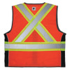 Mcr Safety High Visibility Vest,4XL Size,Unisex SURVCS2OX4