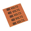 Stranco Conduit and Voltage Marker,480 Volts,PK5 CVA-1054-PK