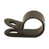 Cable Clamp, Nylon 6/6, 1/4 in Bundle Dia., Black, 100 PK