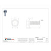 Grade 8, 5-16"-18 Flange Bolt, Plain Steel, 1 in L, 50 PK  822555G