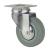 Manufacturer Varies Plate Caster,Swivel,Rubber,3 in,154 lb,D TSED 075 RN0D