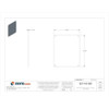 Hubbell-Wiegmann Back Panel, 14 Gangs, Carbon Steel HW-MP1008CS
