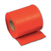 Flagging Tape, Red, 4 in Wide x 300 ft Length, Vinyl, 2.5 mil