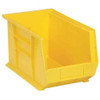 Hang & Stack Storage Bin, Polypropylene, Yellow, 8 in H, 8 1-4 in W, 13 5-8 in L  QUS242YL