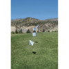 Marking Flag, Vinyl, 18" Wire Staff, Blank, 18" L., 100 PK  4518BW28544-200