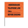 Presco Marking Flag, PVC, Solid, 4" L., 100 PK 4521OBK2019-200