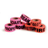 Flagging Tape, Timber Harvest Boundary, Fluorescent Pink, 1 1/2 in Wide x 150 ft Length, Vinyl