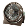 9" Blade Dia Table & Floor Fan, Non-Oscillating, 2 Speeds, 120VAC, Brown
