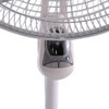 18" Blade Dia Pedestal Fan, Oscillating, 3 Speeds, 120VAC, White, Remote Control  9880