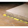 Floor Marking Tape, Polyester, Solid, Black, Yellow, 3 in W., 7 mil Thickness  9AEF6