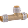SharkBite 1/2 In. Push Fit Brass Slip Tee UR3362A