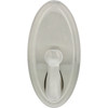 Hillman High and Mighty 25 Lb. Capacity Satin Nickel Oval Decorative Hook 515819 201231
