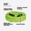 Flexzilla 1-2 In. x 50 Ft. Polymer-Blend Air Hose with 3-8 In. MNPT Fittings HFZ1250YW3 570381