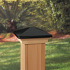 Deckorators 6 In. x 6 In. Plastic Top, Cedar Base Press-On Post Cap 72397 166677