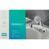 Peerless Chrome 1-Handle Knob 4 In. Centerset Bathroom Faucet with Pop-Up P188621LF 460584