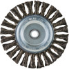 Weiler Vortec 6 In. Twisted, Coarse to 1/2 In. Bench Grinder Wire Wheel 36027