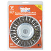 Weiler Vortec 6 In. Twisted, Coarse to 1-2 In. Bench Grinder Wire Wheel 36027 345423