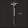 Stiletto TiBone 15 Oz. Smooth-Face Framing Hammer with Curved Titanium Handle TIB15SC 345077