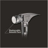 Stiletto TiBone 15 Oz. Smooth-Face Framing Hammer with Curved Titanium Handle TIB15SC 345077