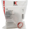 Keeney 1-1-2 In. or 1-1-4 In. White Plastic J-Bend Sink Trap with Reducer Washer 500K 444642